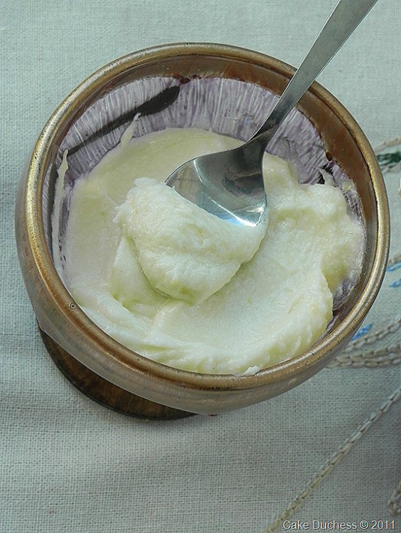image of lemon hard sauce in a glass jar
