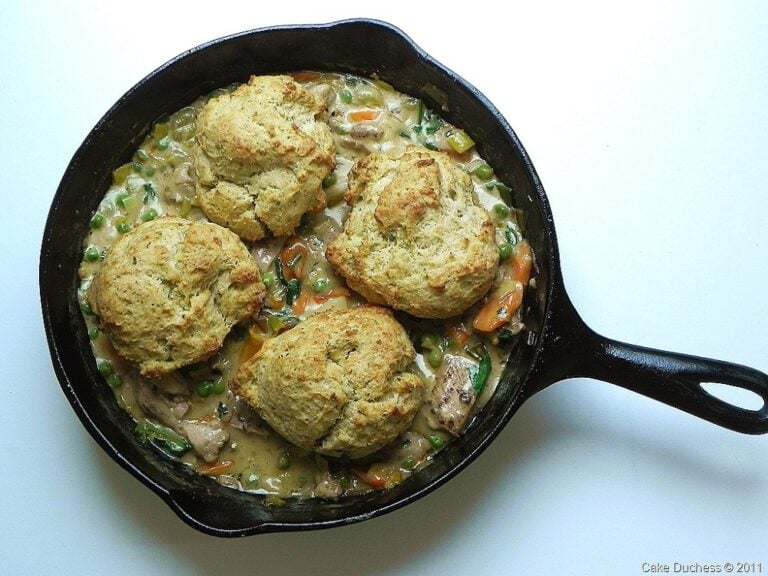 Creamy Chicken and Cheddar Chive Drop Biscuits
