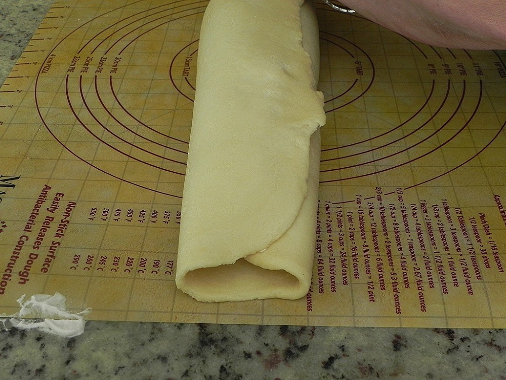 image of rolling pastry dough