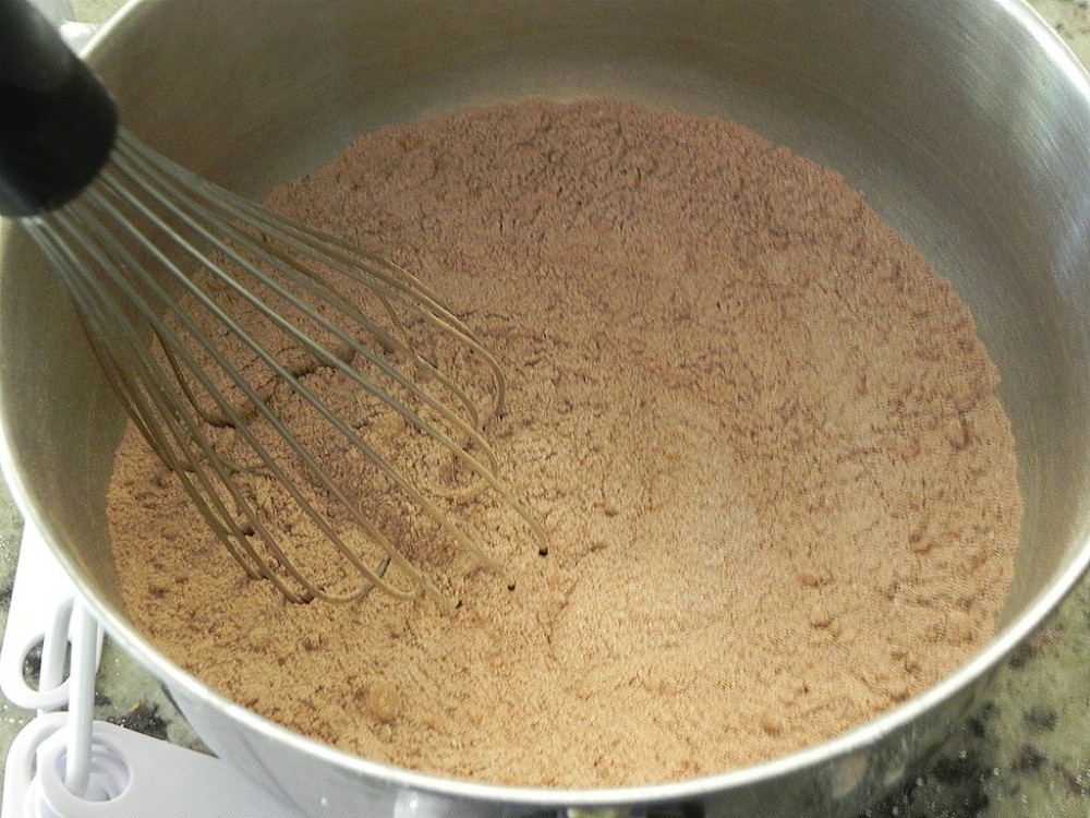 image of whisking flour
