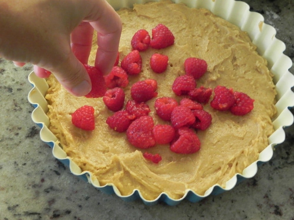 image of a raspberry cake 
