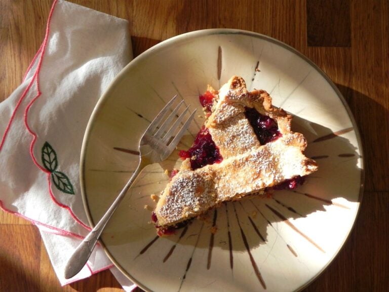 Crostata di Cranberries-Cranberry Crostata