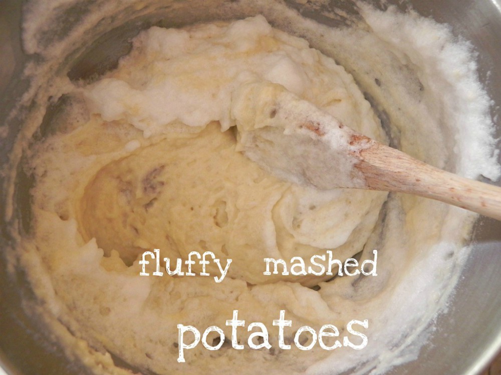 overhead image of making fluffy mashed potato pancakes