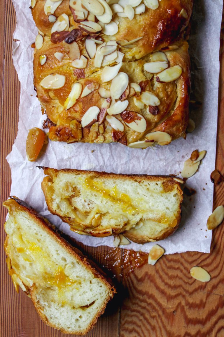 Homemade Apricot Bread made with a simple and easy yeast dough recipe