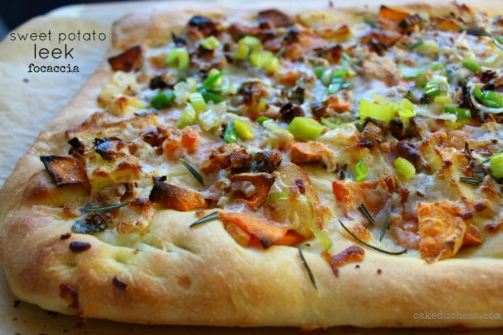 Sweet Potato and Leek Focaccia Savoring Italy