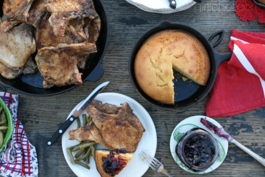 sweet brown butter cornbread and other dishes
