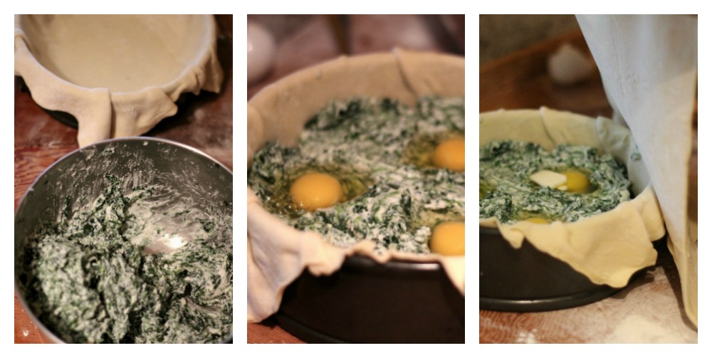 image of making torta pasqualina