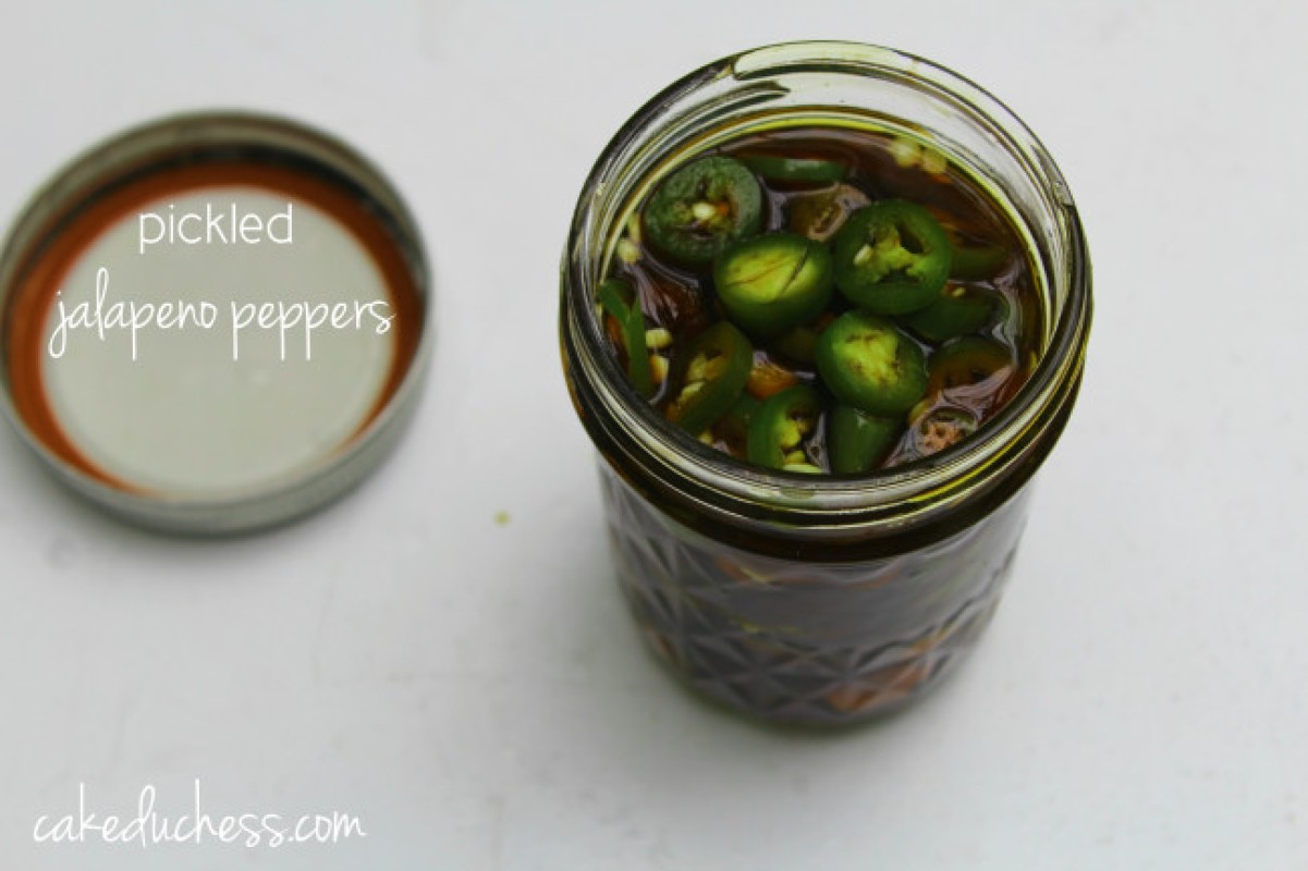 image of pickled jalapeno peppers in a jar