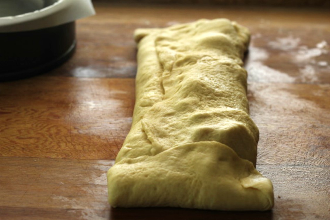 overhead image of making bread 