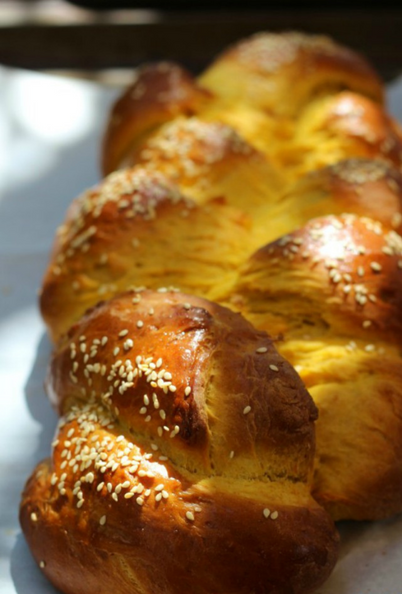pumpkin challah bread
