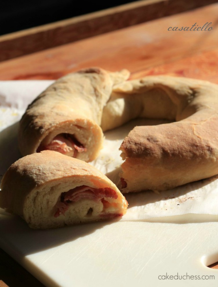 overhead image of stuffed bread