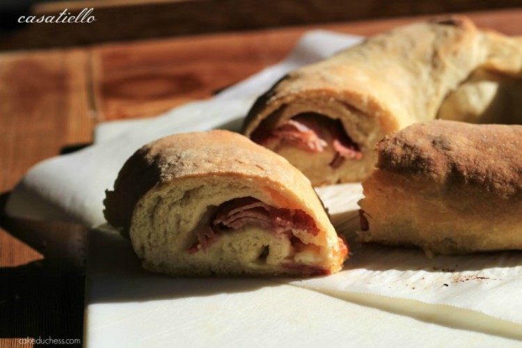 overhead image of stuffed slice of bread