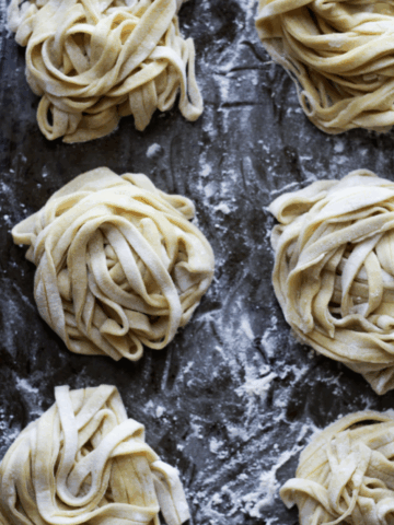 Homemade fettucine recipe
