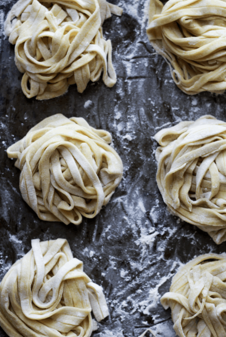 Homemade fettucine recipe