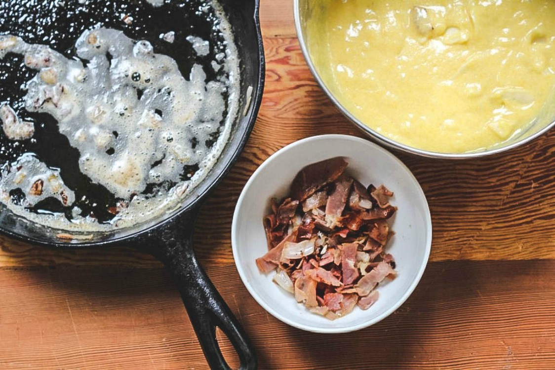 image of ingredients to make a bread 