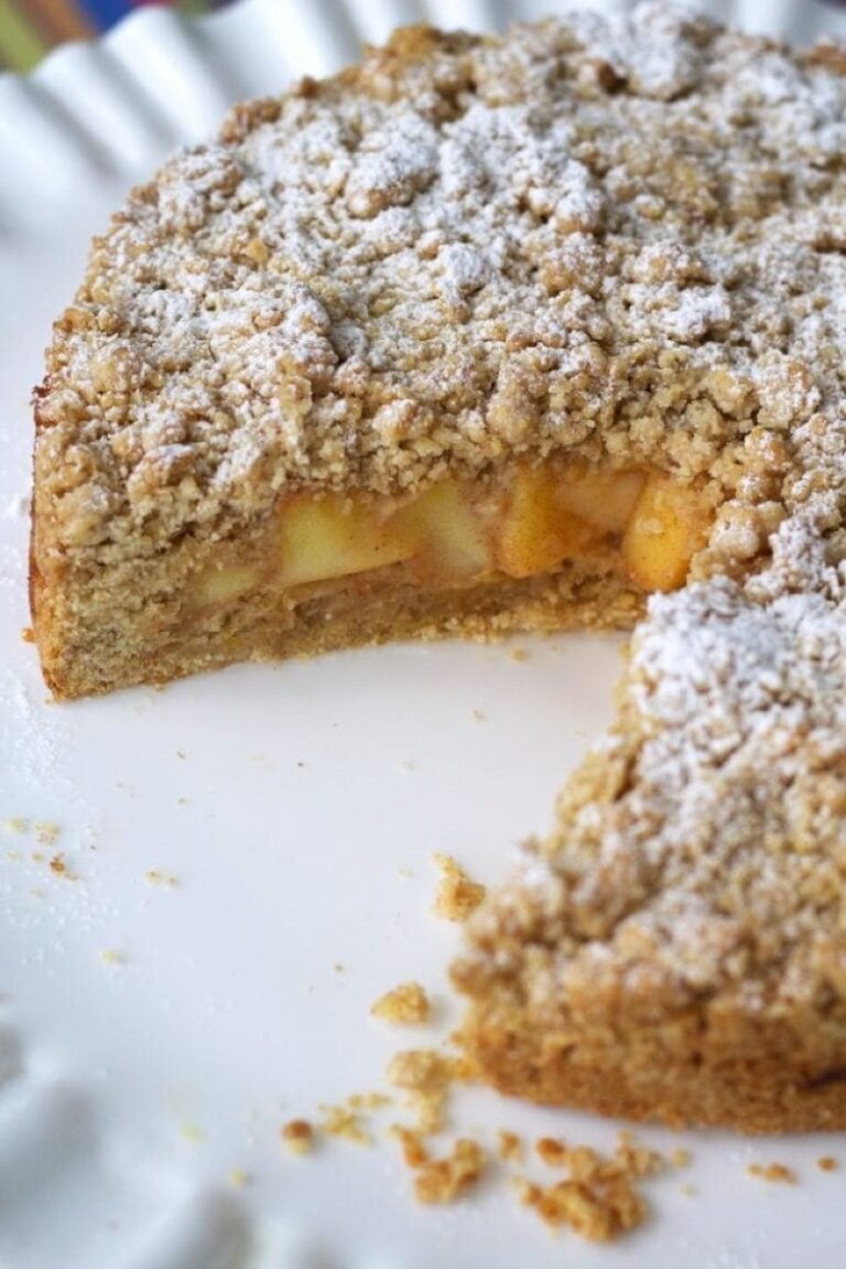 Easy Torta Sbriciolata (Italian Apple Crumble Cake)