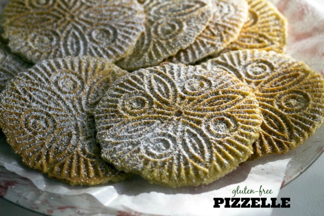 imagem aérea dos cookies pizzelle