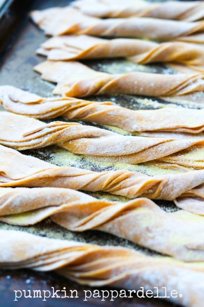 Homemade Pumpkin Pappardelle
