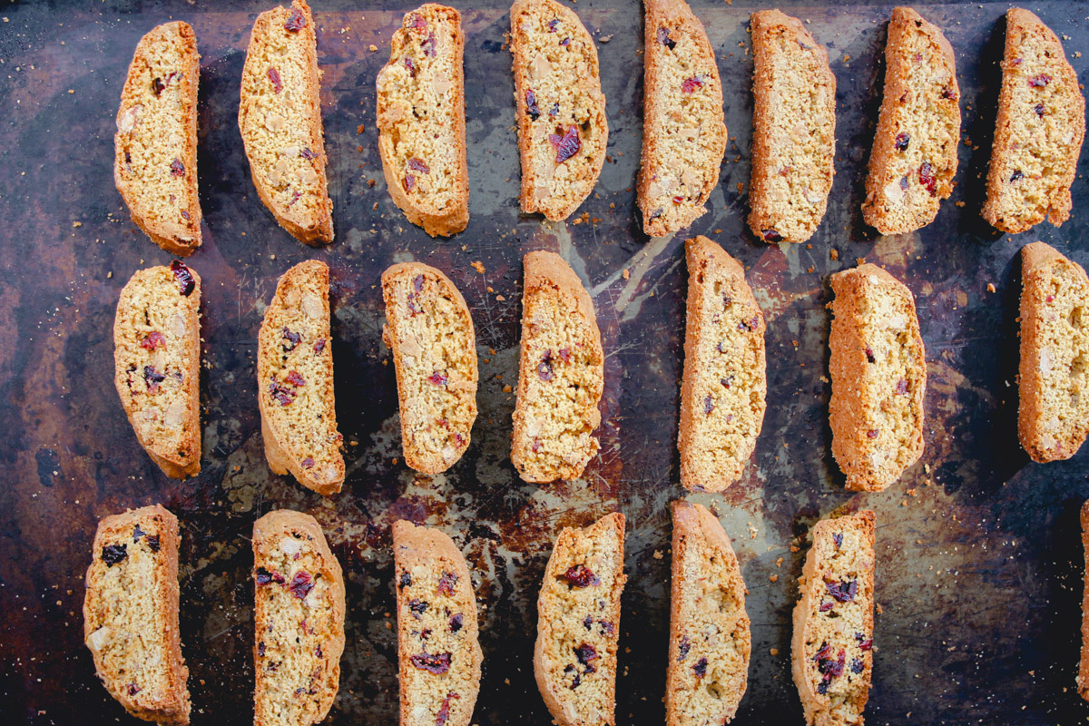 image of cookies baking on a tray