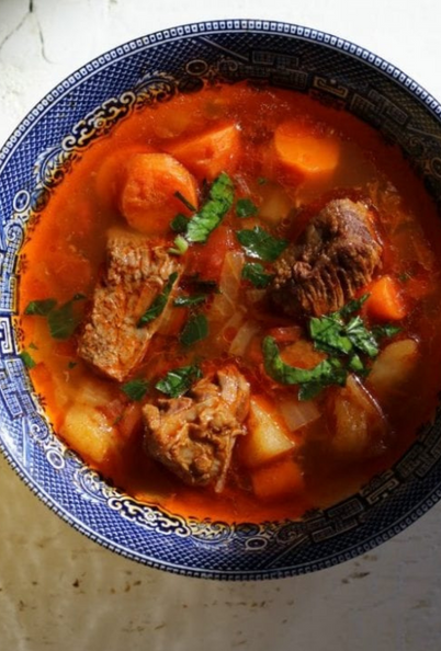 Hungarian Goulash Soup-Gulyásleves