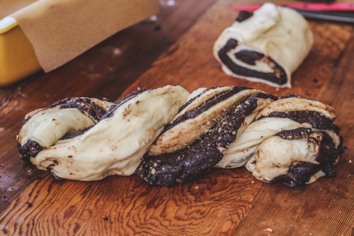 image of making chocolate babka