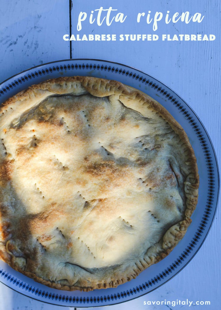 Pitta Ripiena Calabrese-Calabrese Stuffed Flatbread