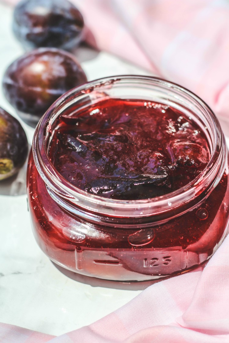 jar of plum jam