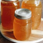 Bone broth closeup image.
