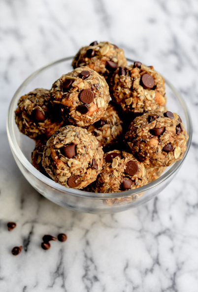 peanut butter pretzel energy bites