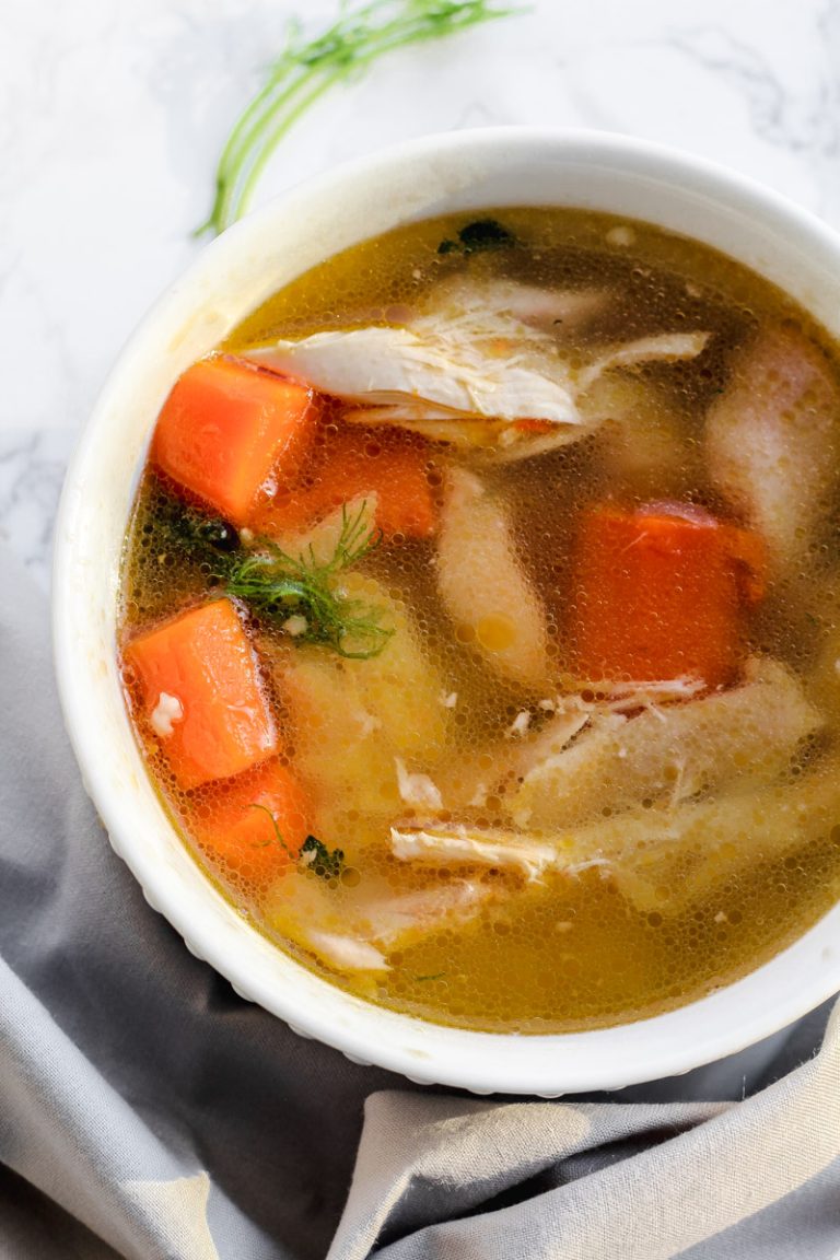 BEST Slow Cooker Whole Chicken Soup Recipe Savoring Italy