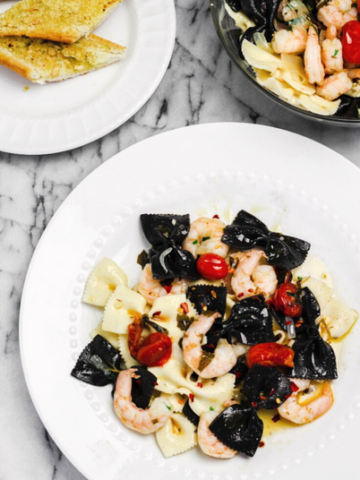 Pasta with Shrimp and Cherry Tomatoes