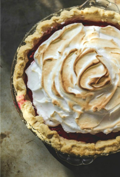 Cranberry Meringue Pie