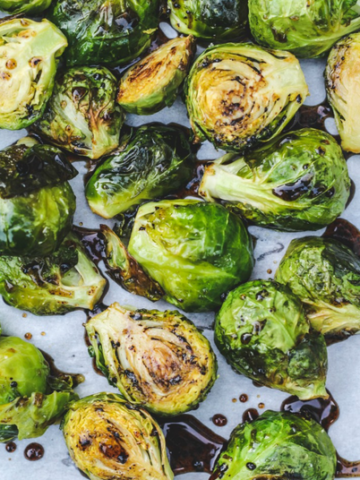Roasted Balsamic and Honey Brussels Sprouts