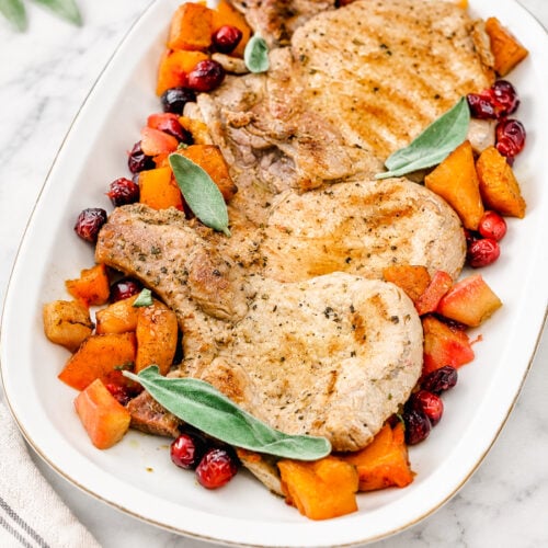 Best Pork Chops with Pumpkin and Apples (30 Minutes) - Savoring Italy