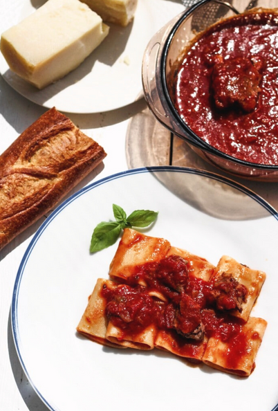 Slow Cooked Beef Short Ribs Pasta Sauce
