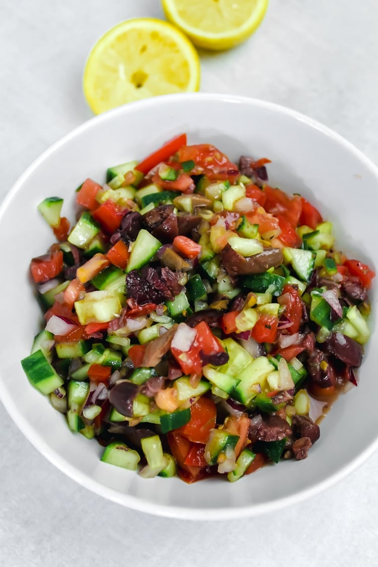 Healthy Mediterranean Chopped Salad