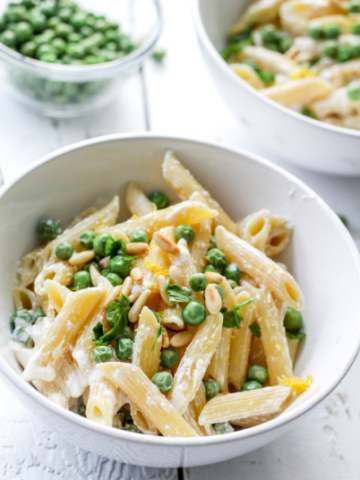 pasta with ricotta and peas
