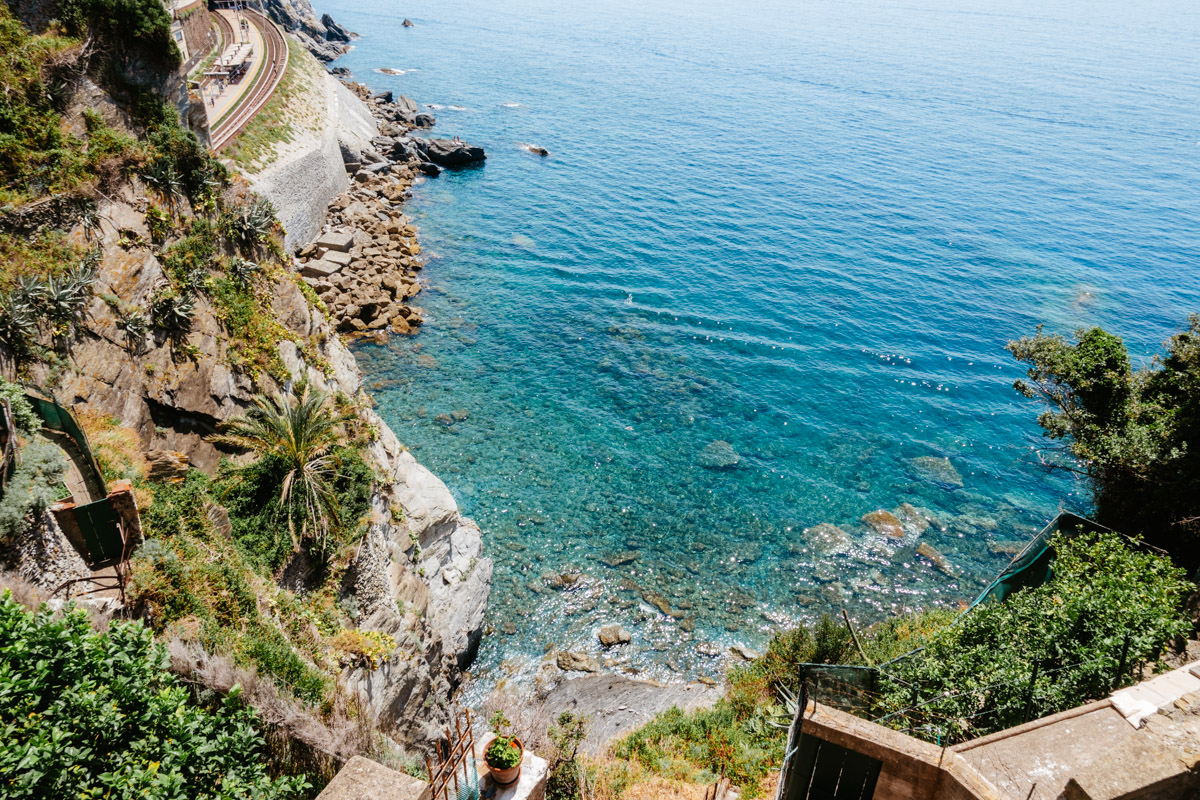 image of blue sea and moutains