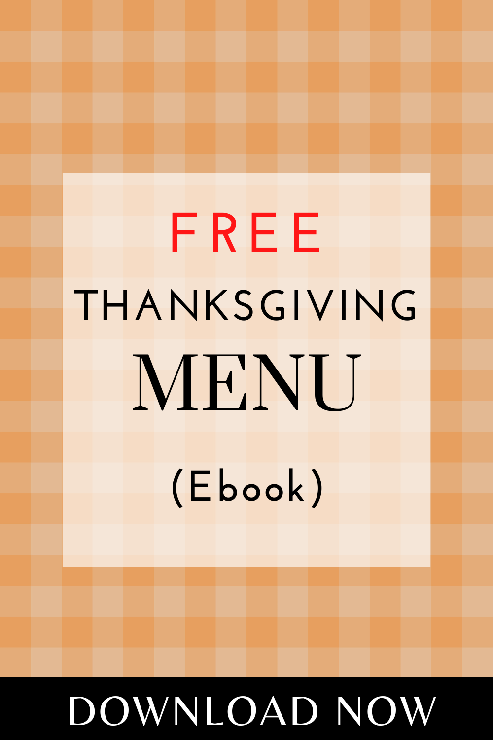 free thanksgiving menu
