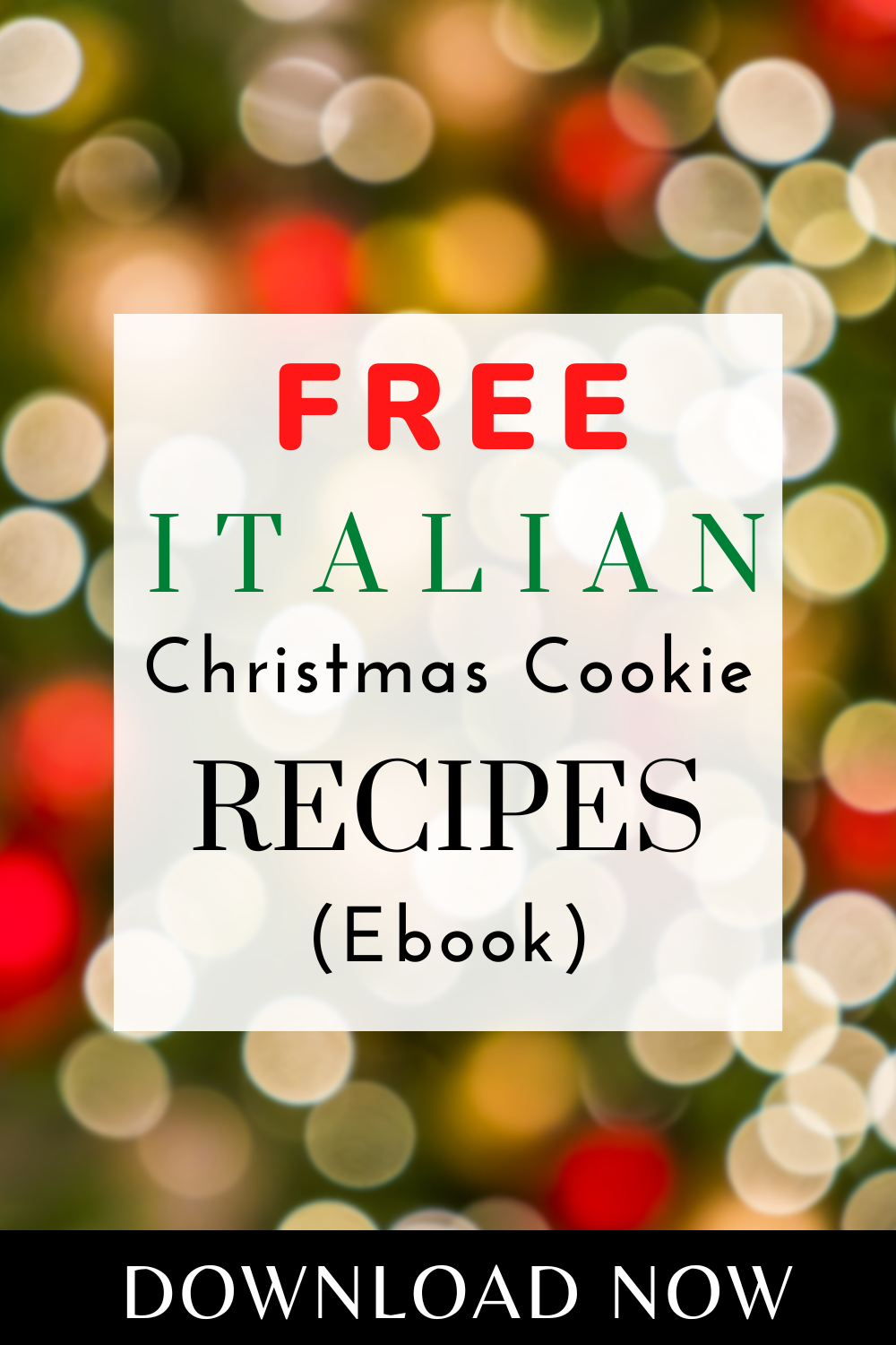italian christmas cookie cover image