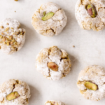 pistachio cookies overhead image