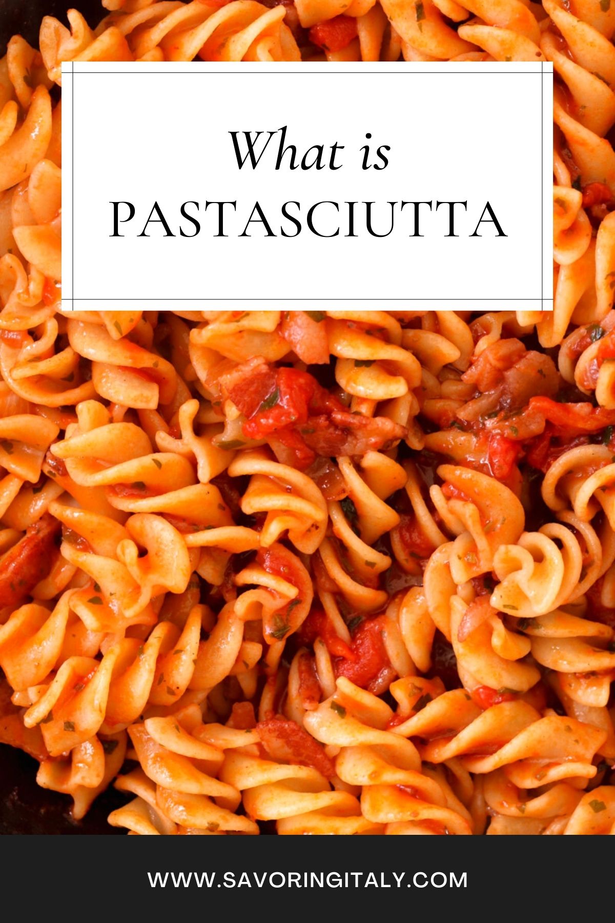 what is pastasciutta