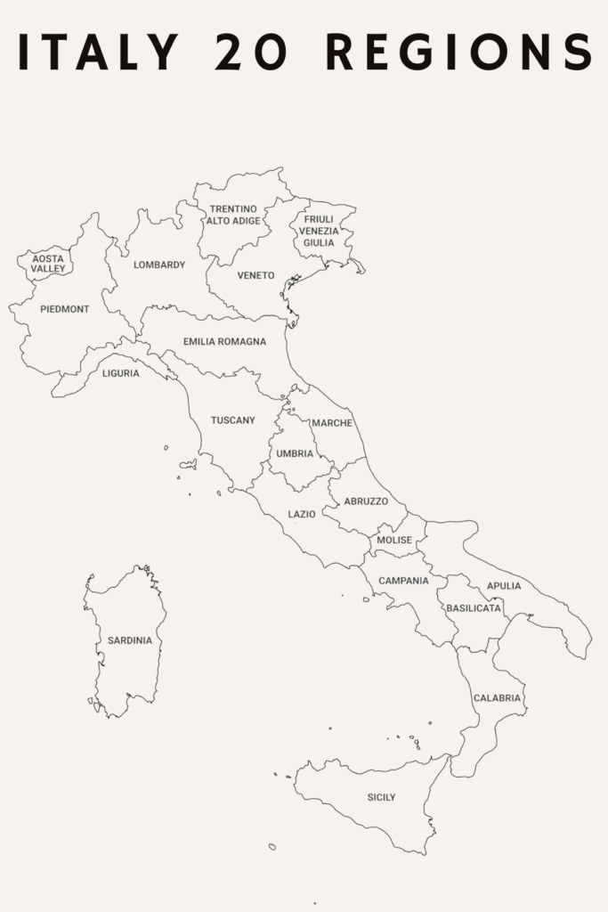 The 20 Regions Of Italy Italian Provinces 2026 Savoring Italy Italy 20 Regions 1 Edited 683x1024 