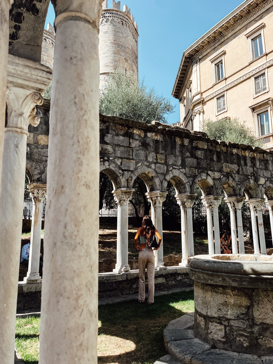 Genoa, Italy landscape.