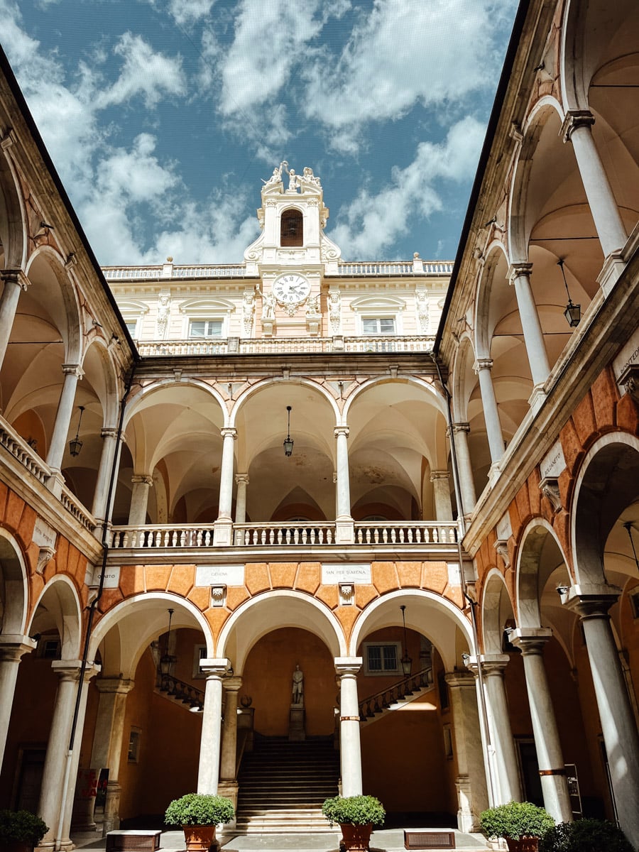 Genoa, Italy landscape.