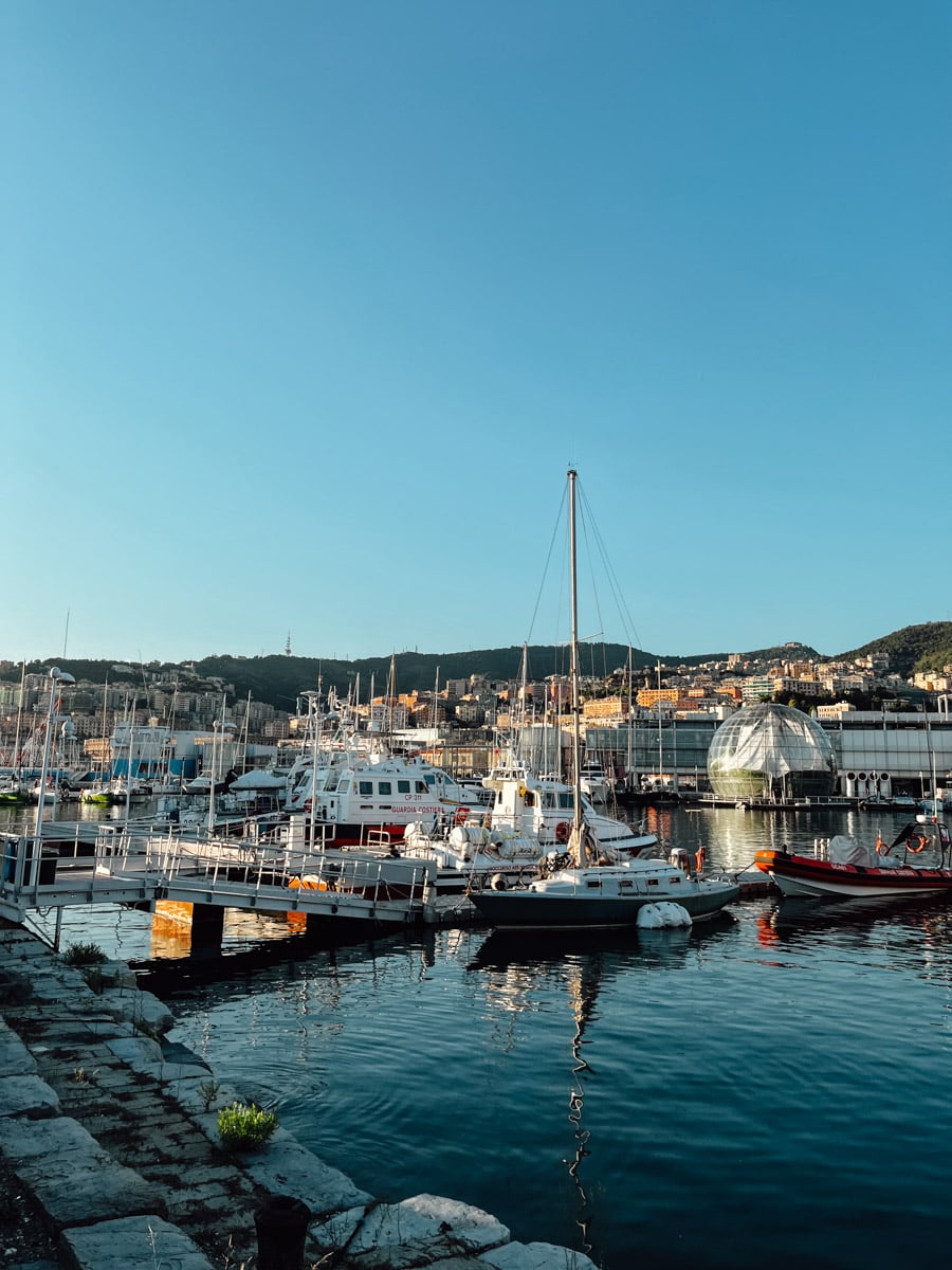 Genoa, Italy landscape.