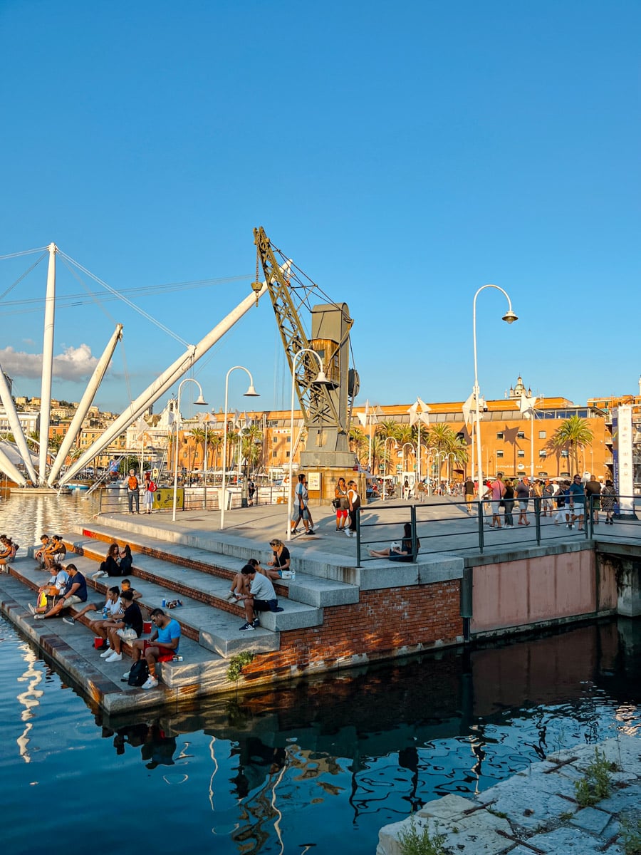 Genoa, Italy landscape.