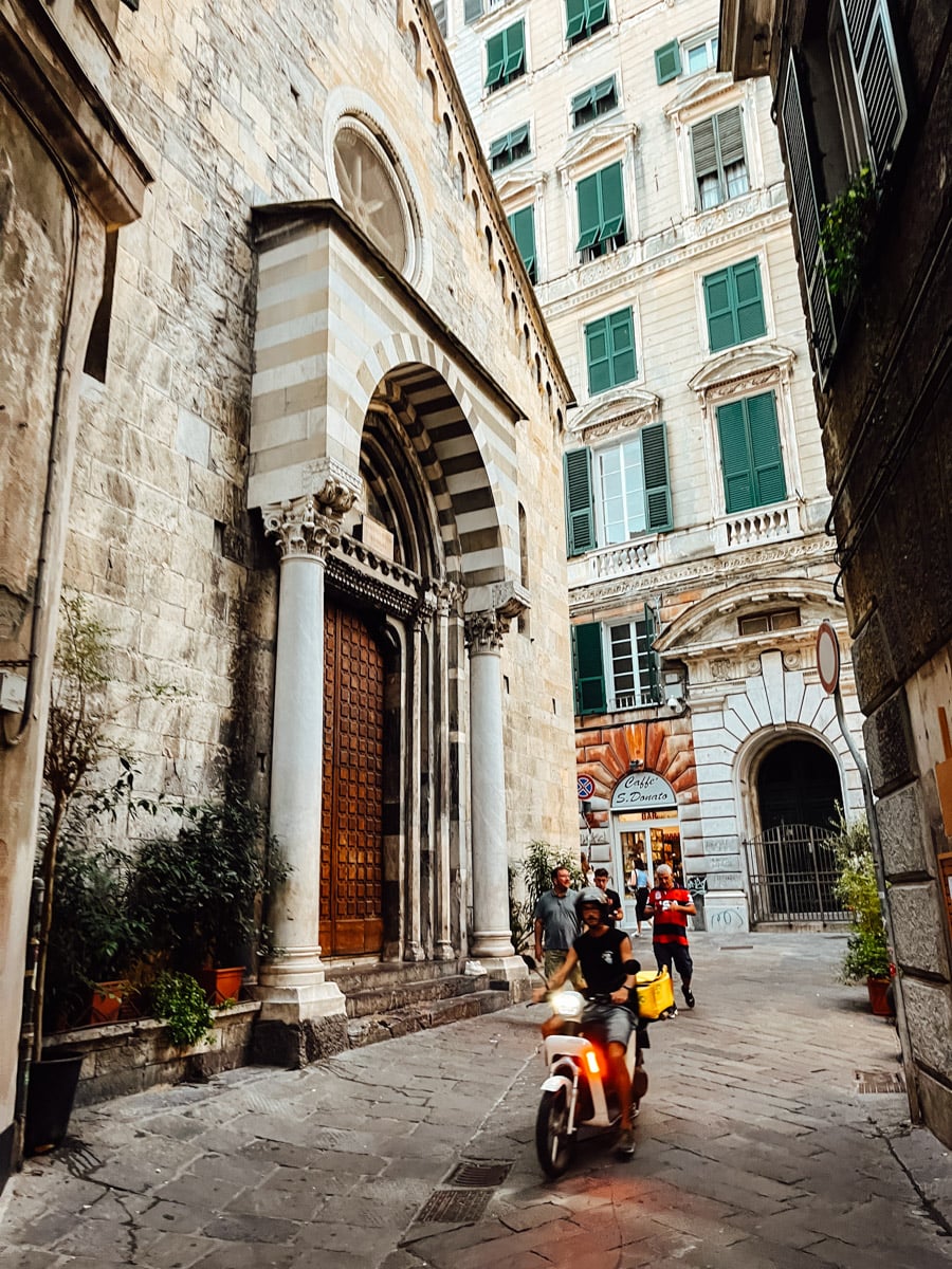 Genoa, Italy landscape.