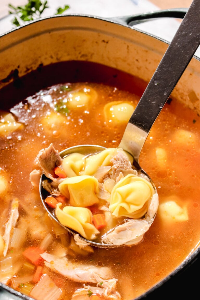 Easy Chicken Tortellini Soup Recipe