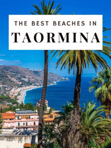A view of the best beaches in Taormina, Sicily